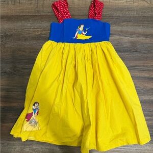 Snow White Themed Dress with Red and Yellow Accents